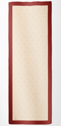 SERAY Seidenschal 180/65 braunrot/creme