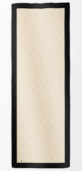 SERAY Seidenschal 180/65 schwarz/creme