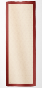 SERAY Seidenschal 180/65 rot/creme
