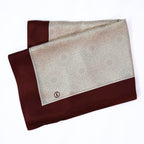 Tuch Seidensatin SERAY 180/65 braunrot/perlweiß - ZESA-SILK