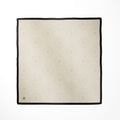 Tuch Seidensatin ORNAMENTAL GRACE 65/65 schwarz/perlweiß - ZESA-SILK